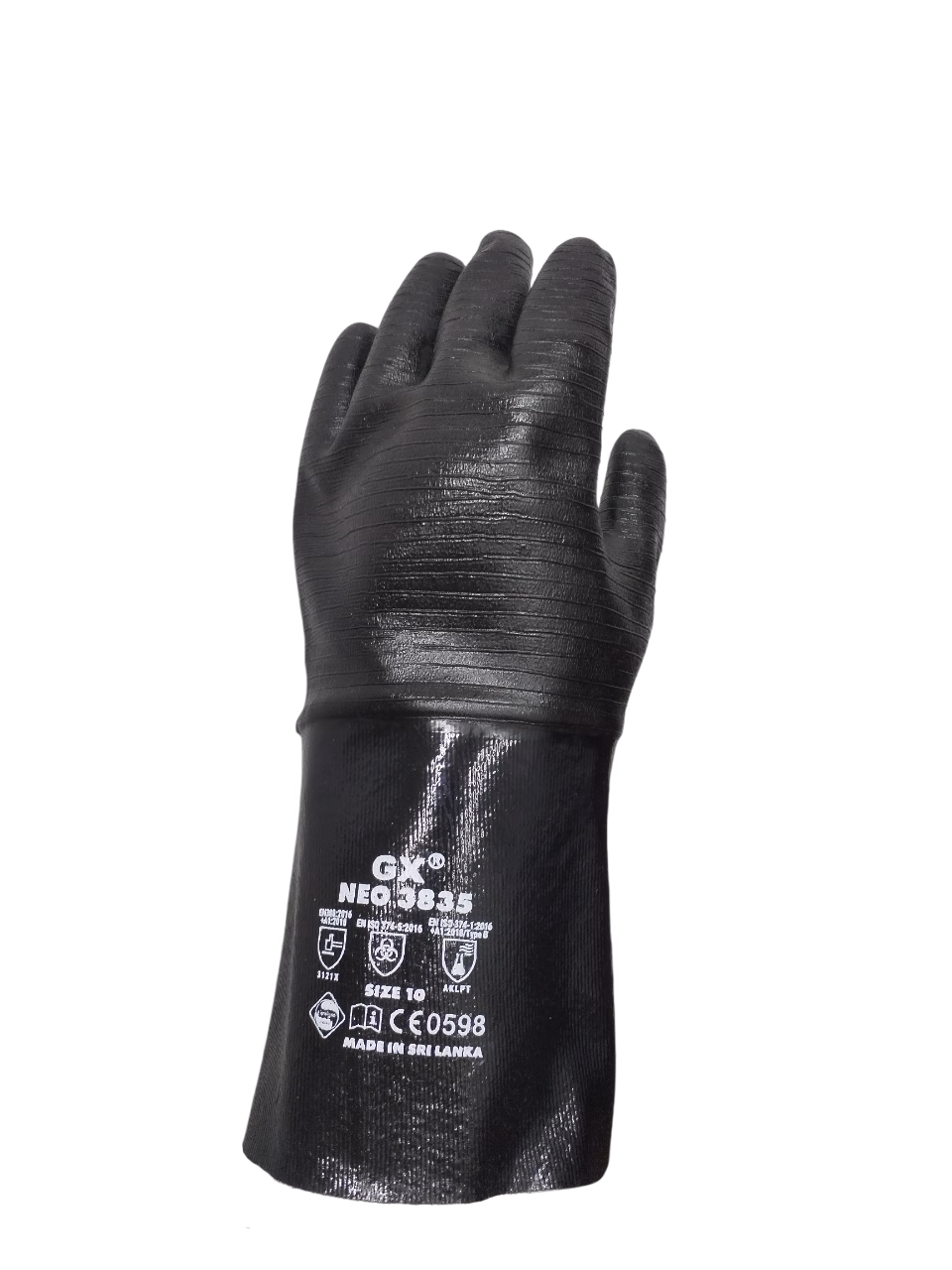 Guante Neopreno Palma Corrugada 14 pulgadas Galaxy