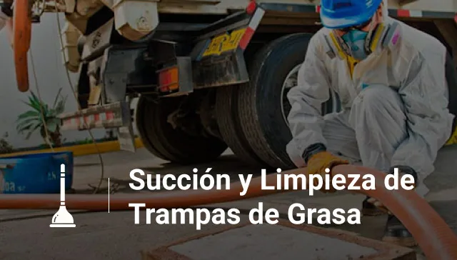 Succión y limpieza de trampas de grasa